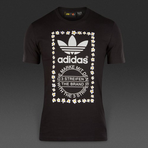 Adidas Originals Pharrell Williams Graphic Tee Black / White for Men